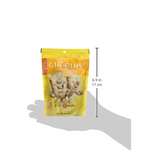 The Ginger People Gin Gins Hard Candy, 3-Ounce Bags Pack Of 24