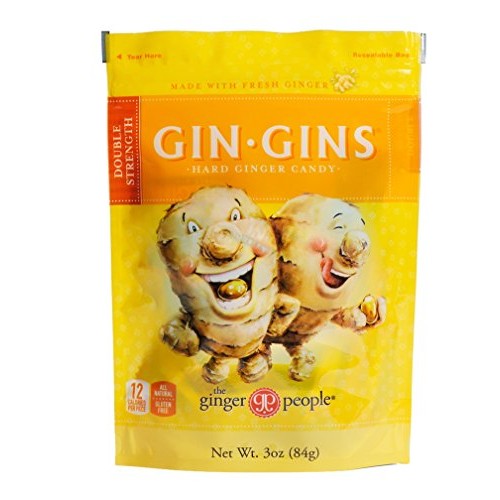 The Ginger People Gin Gins Hard Candy, 3-Ounce Bags Pack Of 24