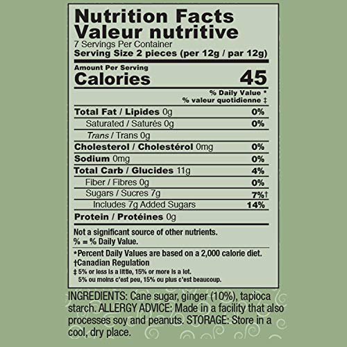 The Ginger People Gin Gins Original Chewy Ginger Candy 3 Oz pac...