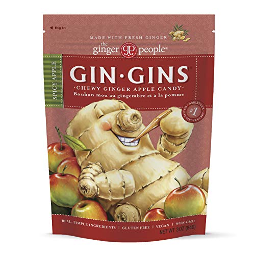 The Ginger People Gin Gins Spicy Apple Ginger Chews, 3 Ounce, Pa