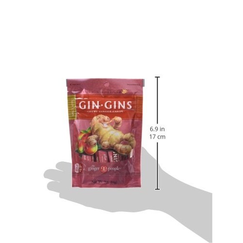 The Ginger People Ginger Chews, Spicy Apple, 3-Ounce Bag