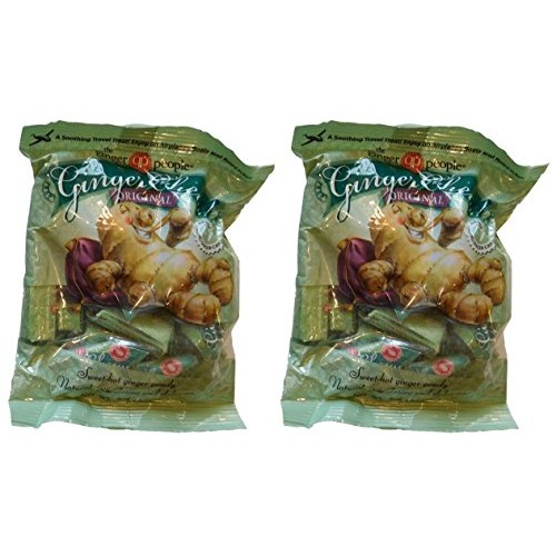 The Ginger People Original Ginger Chews, 5 Oz Pack Of 2 Gluten
