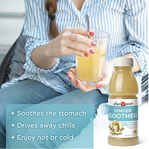 The Ginger People Ginger Soother, Lemon and Honey 32 Ounce - Pac...