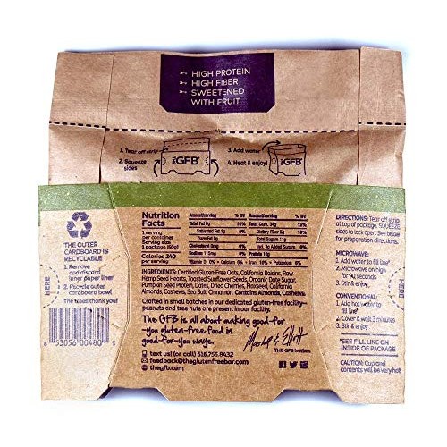 The Gfb Protein Oatmeal Cup Pop-Up, Fruit, Nuts And Seeds, 2 O