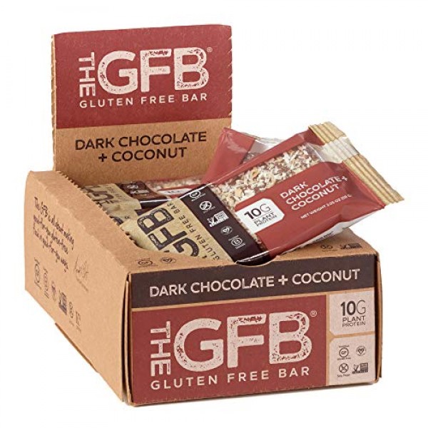 The GFB Gluten Free Protein Bars, Dark Chocolate Coconut, 2.05 O...