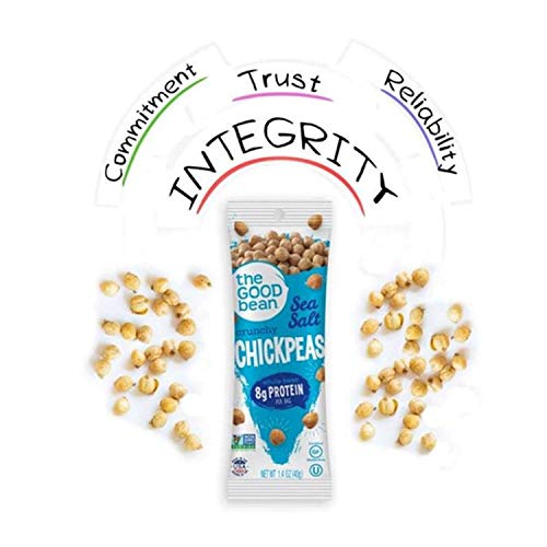 The Good Bean Chickpeas Snacks Grab &Amp; Go, Sea Salt, 1.4 Ounce, 1