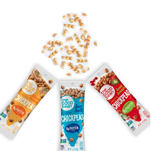 The Good Bean Chickpeas Snacks Grab &Amp; Go, Sea Salt, 1.4 Ounce, 1