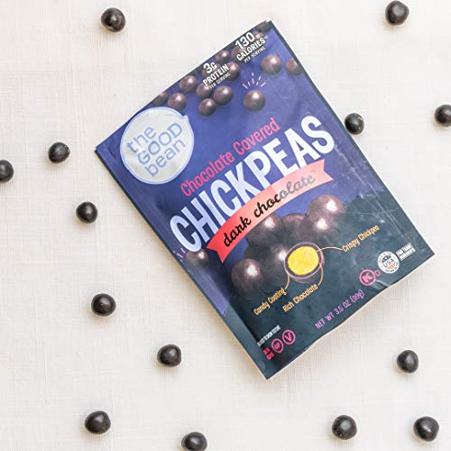 The Good Bean Dark Chocolate Covered Chickpeas, 3.5 Ounce Pack