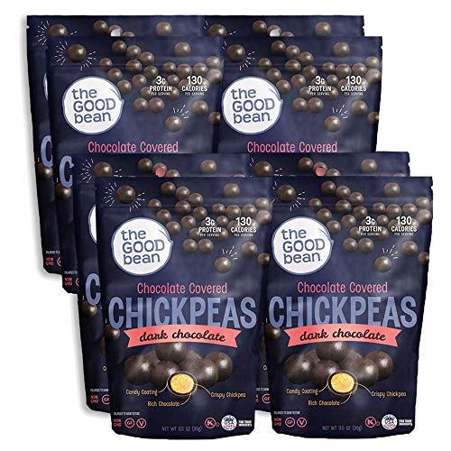 The Good Bean Dark Chocolate Covered Chickpeas, 3.5 Ounce Pack