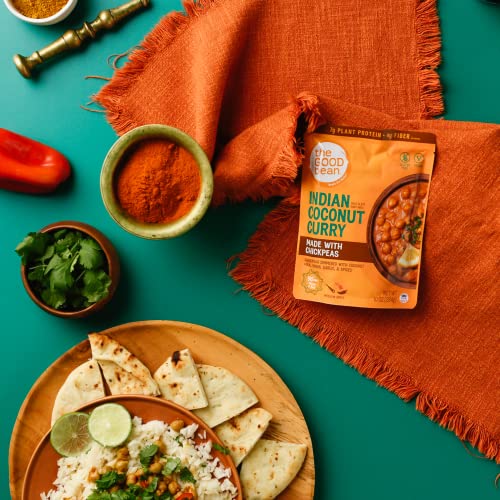 The Good Bean Heat &Amp; Eat Coconut Curry Chickpeas, 10 Ounce Pack