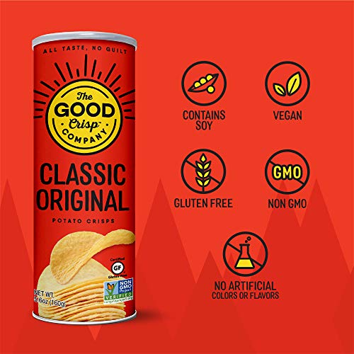 The Good Crisp Company, Potato Crisps, Original, Pack Of 12, Siz