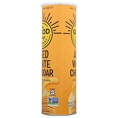 The Good Crisp Company Aged White Cheddar Potato Crisps, 5.6 Oz