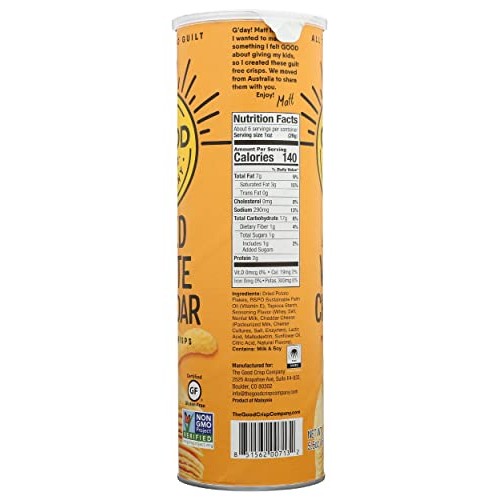 The Good Crisp Company Aged White Cheddar Potato Crisps, 5.6 Oz