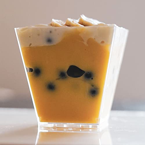 The Gourmet Goose 20 Pack Dessert Cups, 8 oz Disposable Parfait ...