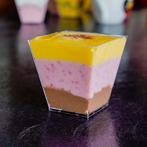 The Gourmet Goose 20 Pack Dessert Cups, 8 oz Disposable Parfait ...