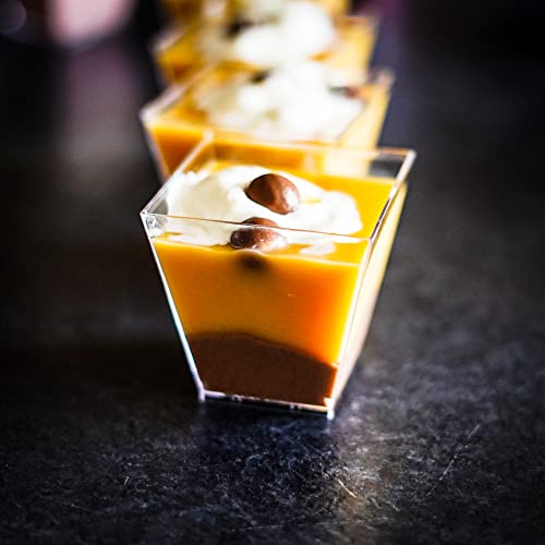 The Gourmet Goose 20 Pack Dessert Cups, 8 oz Disposable Parfait ...