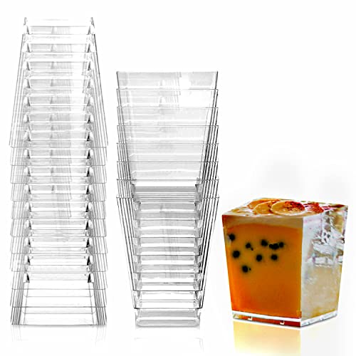 The Gourmet Goose 20 Pack Dessert Cups, 8 oz Disposable Parfait ...
