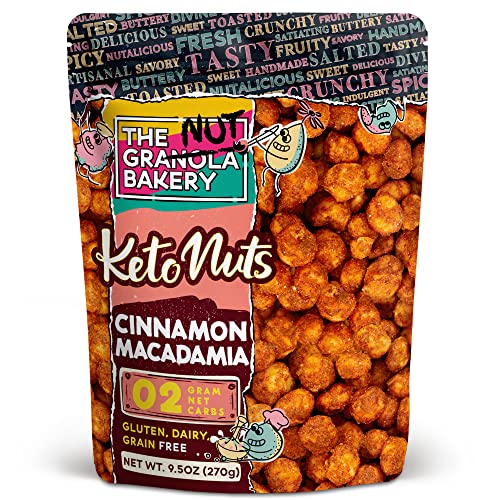 The Granola Bakery Keto Candied Macadamia | Low Carb Keto Nut Sn