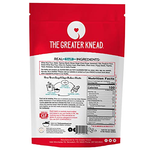 Greater Knead Gluten Free Bagel Chips - Everything, Vegan, Non-G