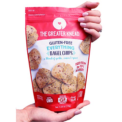 Greater Knead Gluten Free Bagel Chips - Everything, Vegan, Non-G