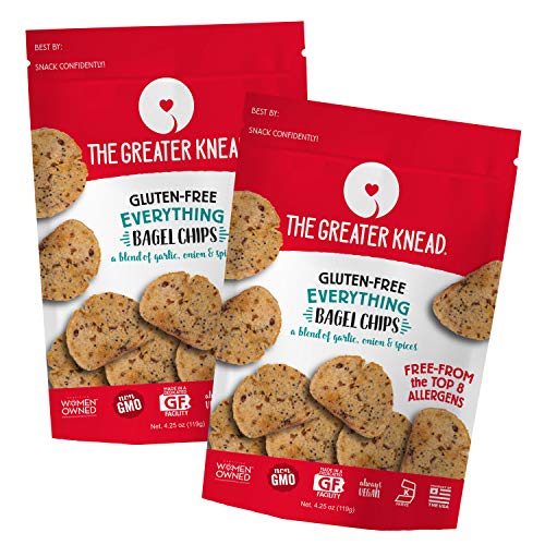 Greater Knead Gluten Free Bagel Chips - Everything, Vegan, Non-G