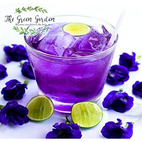 3 Pack 100% Dried Pure Butterfly Pea Flowers 1.60 Oz. 50 g. He...