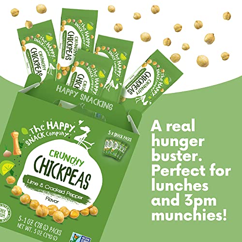 The Happy Snack Company Chickpeas Lime & Cracked Pepper 25 x 1 o...
