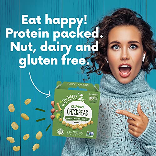 The Happy Snack Company Chickpeas Lime & Cracked Pepper 25 x 1 o...