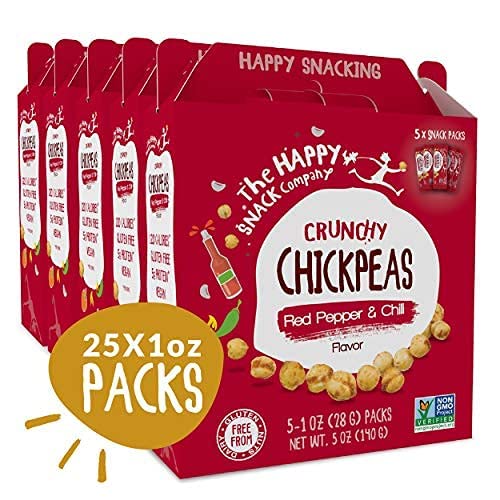 The Happy Snack Company Chickpeas Red Pepper & Chilli Garbanzo ...