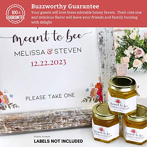 2 Oz Honey Wedding, Party, Event Favors With 3 Wood Honey Dippe