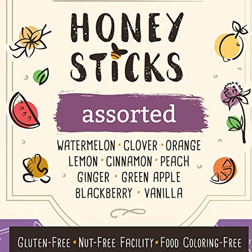 The Honey Jar - Variety Pack Honey Sticks 20 Count With Assorted