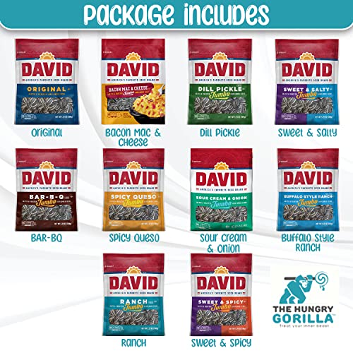 David’s Sunflower Seeds - Jumbo Sunflower Seed Variety 10 Pack –...
