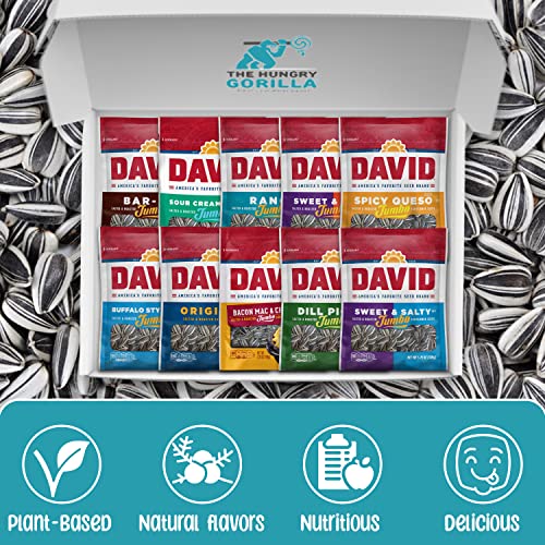David’s Sunflower Seeds - Jumbo Sunflower Seed Variety 10 Pack –...