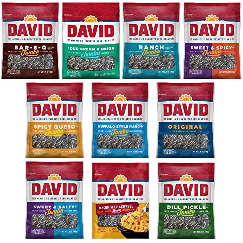David’s Sunflower Seeds - Jumbo Sunflower Seed Variety 10 Pack –...