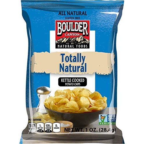 Boulder Canyon Sea Salt Kettle Cooked Potato Chips - 1 Oz. Bag,