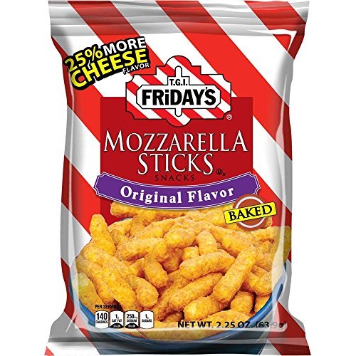 T.G.I. Fridays Mozzarella Sticks 2.25-Ounce , Original Flavor