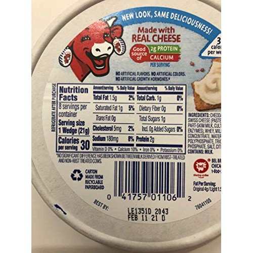 The Laughing Cow Spreadable Cheese Wedge Variety pack