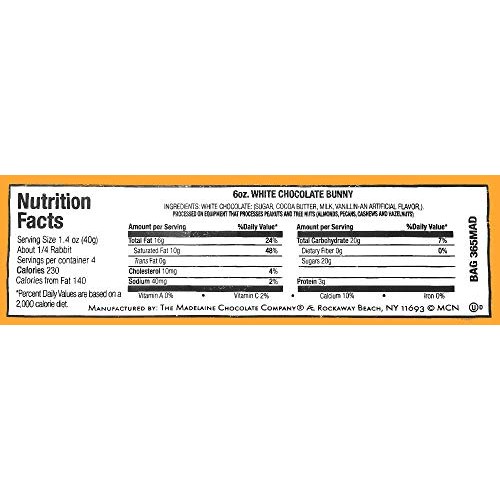 Madelaine Highly Detailed Solid Premium White Milk Chocolate Eas...