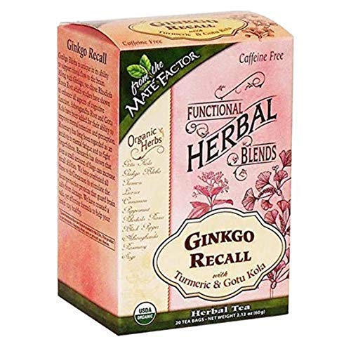 Mate Factor Organic Ginkgo Recall With Turmeric And Gotu Kola Te