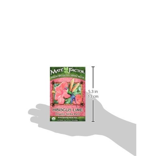 Mate Factor Organic Yerba Mate Hibiscus Limeformerly Tropical L