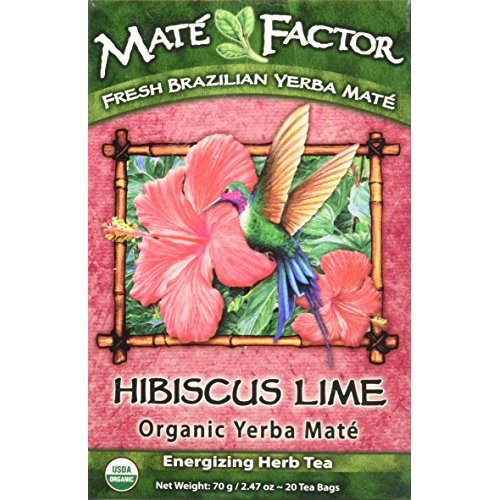 Mate Factor Organic Yerba Mate Hibiscus Limeformerly Tropical L