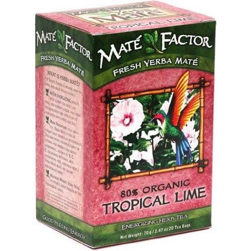 The Mate Factor Yerba Mate Energizing Herb Tea, Tropical Lime, 2
