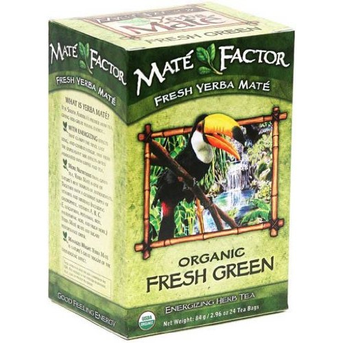 The Mate Factor Yerba Mate Energizing Herb Tea Bags, Organic Fre