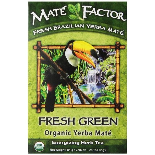 The Mate Factor Yerba Mate Energizing Herb Tea Bag, Organic Fres