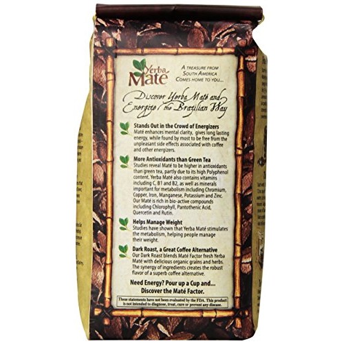 The Mate Factor Yerba Mate Energizing Mate &Amp; Grain Beverage, Dar