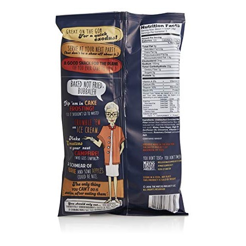 Matzo Chips, Everything, Large Bag, 6 Oz, Pack Of 3