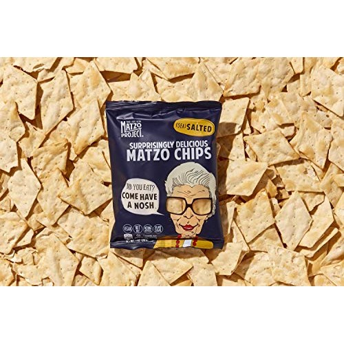 Matzo Chips, Salted, From The Matzo Project, Snack Bags, Kosher