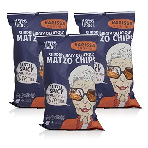 The Matzo Project - Harissa Matzo Chips Large Bags, Kosher, Dair
