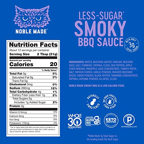 Noble Made By The New Primal Smoky Bbq Cooking &Amp; Dipping Sauce,