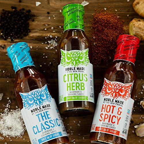 The New Primal Marinade Variety Pack - Includes Classic, Spicy &Amp;